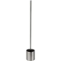 Bambelaa! WC-Garnitur XL Lange Klobürste WC Garnitur Bürstenhalter Edelstahl Silber ca. 67cm