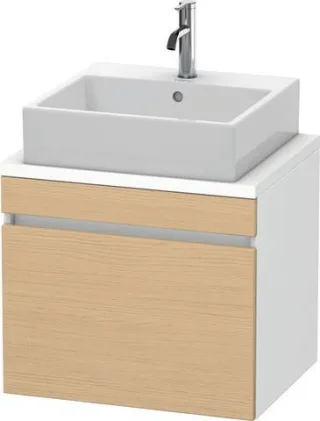 Duravit DuraStyle Konsolenwaschtischunterbau wandhängend Natur Eiche & Weiß Matt 600x478x512 mm - DS DS530003018