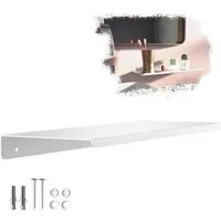 SO-TECH® Wandregal Schweberegal HOVER 35/45 x 13 x 3 cm inkl. Befestigungsset, 1-tlg., Wandmontage, für Bad Küche oder Wohnzimmer, Weiß