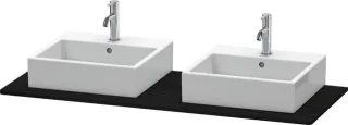 Duravit XSquare Konsole Eiche Schwarz Matt 1400x550x16 mm - XS063GB1616 XS063GB1616