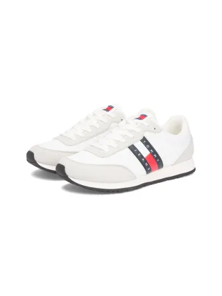 Tommy Jeans Sneaker "TJM CLASSIC RUNNER" Freizeitschuh, Halbschuh, Schnürer mit Kontrastbesätzen