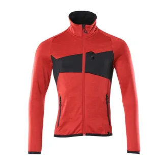 MASCOT Herren Fleecepullover mit Reißverschluss ACCELERATE Verkehrsrot / Schwarz XL - 18103-316-20209-XL