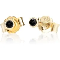 NKlaus Paar Ohrstecker Paar 2,0mm 585 Gelb Gold 14 Karat Ohrstecker Zirko (Paar)