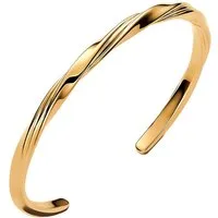 Pandora Armreif 563869C00-2, für Damen Gedreht Goldfarben