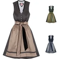 Spieth & Wensky Dirndl Dilliane Dirndl Dirndl Dilliane Midi-Dirndl Kleid 2-teiliges Trachtenkleid