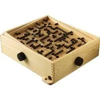 Labyrinth, Geschicklichkeitsspiel braun/schwarz