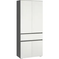 Home affaire Hochschrank Wisla mit 4 Türen & 1 Schublade, Breite 76 cm, Höhe 180 cm
