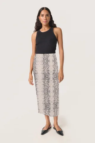 Rock Slim fit Grey Snake Print multicolour