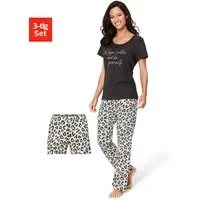 Vivance Dreams by Lascana Pyjama mit Leo-Print
