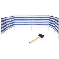 Garronda Windschutz Strand Sichtschutz 8m lang mit Gummihammer Garten Meer GAEX001