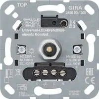 LED Universal-Dimmereinsatz Komfort, Unterputz, Dreh- und Druckknopf, 230 Volt, 50-60 Hz Retail