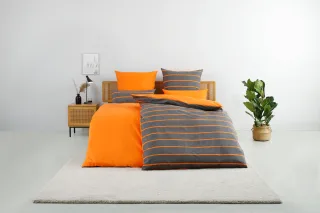 OTTO home Bettwäsche "Katja" 2 Stk. Bettwäsche aus Baumwolle, Bettwäsche mit Streifen-Design, Wendeoptik