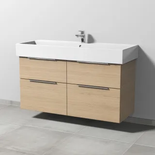 Sanipa 3way Waschtischunterbau zu Duravit Vero Air Waschtisch mit 2 Auszügen, Eiche-Nordic UM43648