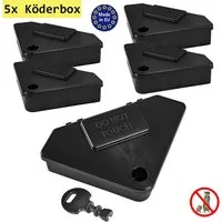 Petigi Lebendfalle 1-30x Köderbox Mäuseköderbox Köderstation Mäusefalle Mausefalle Falle