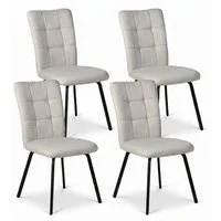 Jiexi Esszimmerstuhl Esszimmerstühle 4er-Set, moderner Polsterstuhl, stabiles Design