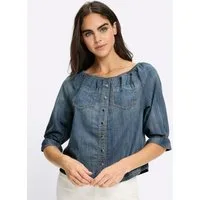 heine Klassische Bluse Bluse 3/4-Arm