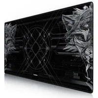 Titanwolf Gaming Mauspad XXXL Speed Mousepad 1200 x 600 x 3 mm, große Tischunterlage, rutschfest, abwaschbar, Geschwindigkeit & Präzision, Doppelwolf