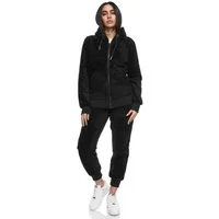 REPUBLIX Jogginganzug CALLIE, Damen Plüsch Zweiteiler Hausanzug Training Sportanzug Jogginganzug