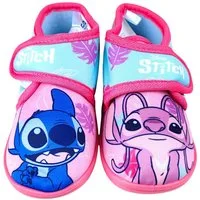 Lilo & Stitch Stitch & Angel Hausschuh Mädchen Pantoffeln mit Klettverschluss Gr. 22-27