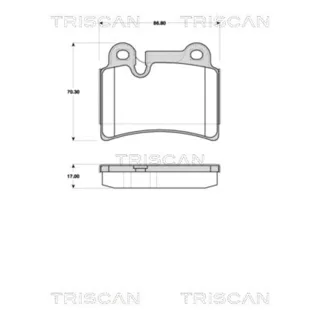 Triscan Bremsbel?ge hinten VW Touareg