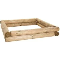 BooGardi Sandkasten Sandkiste Bausatz, (8-tlg., 100 x 90 x 20 cm), viele Größen · Buddelkiste · Sandbox · ohne Boden