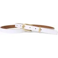 FRONHOFER Taillengürtel Damen Rindleder schmal (1-St) 2 cm, mattgold, fürs Kleid