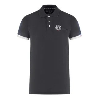 Aquascutum - "London Aldis" Poloshirt für Herren/Damen Unisex (Schwarz)