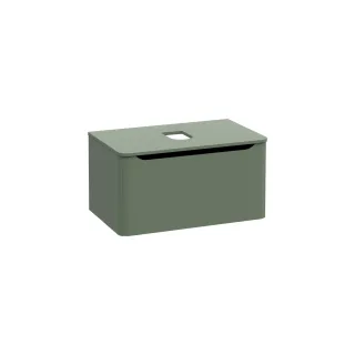 VitrA New Integra Round Waschtischunterschrank für Aufsatzwaschtisch mit 1 Vollauszug 80 Matt,70046 70046