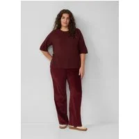 s.Oliver Chinos Hose Cordhose / Straight Fit / Mid Rise / Straight Leg