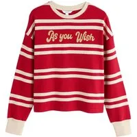 Next Sweater Gestreiftes Sweatshirt mit Grafik (1-tlg)