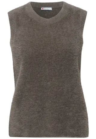 Street One - Ärmelloser Pullover nomad brown - Gr. - 42