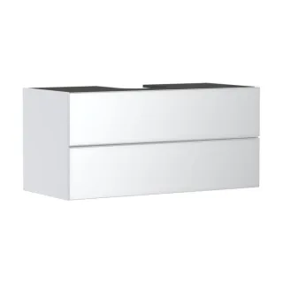 hansgrohe Xevolos E Waschtischunterschrank 54193320 1180x555x550mm, 2 Schubladen, mattweiß, weiß metallic