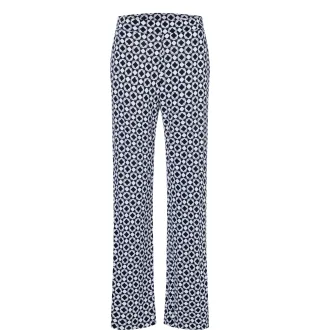 MAC - MAC JEANS - CHIARA, Jersey print blau - Gr. - 32
