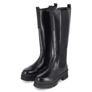 Copenhagen Shoes Stiefel FOLLOW ME ZIPPER  Schwarz - Gr. 37 -  Leder und Textil