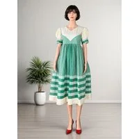PfauGermany Sommerkleid SPRING SHADES Hakuba Pattern work