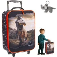 fabrizio® Kinderkoffer Kindertrolley Kinder Trolley Gepäck Koffer, Kindertasche Spielzeugkoffer Spielekoffer Fabrizio +Elefant