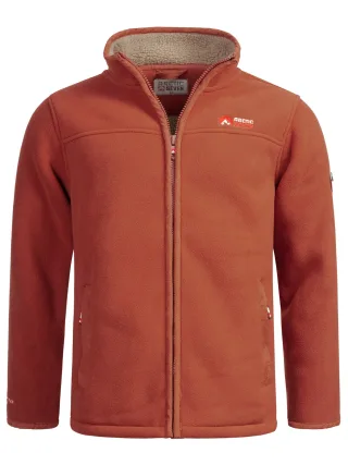 Arctic Seven Herren Fleece Jacke – Terracotta