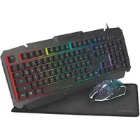 LogiLink ID0185 Gaming-Tastatur (inkl. RGB Maus und Mauspad, max. 2400 DPI)