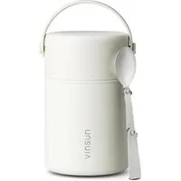 Vinsun Lunchbox Thermobehälter für Essen 800ml inkl. Löffel, doppelwandig isoliert, Edelstahl, BPA frei, auslaufsicher, bruchfest, für warme und kalte Speisen