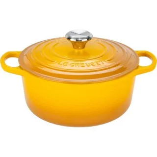 Le Creuset Signature Bräter rund 24 cm nectar