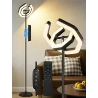 OUTON LED Stehlampe Moderne LED Stehleuchte 30W 3000LM, LED wechselbar, dimmbar 2700K-6500K Fernbedienung