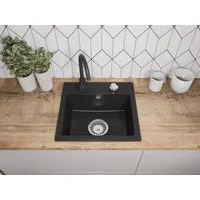 Faizee Home Granitspüle Faizee Home, Granitspüle Compact 44×41,5 cm – Küchenspüle Spülbecken