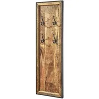 Kobolo Garderobenständer Garderobe Wandgarderobe - COAT - aus Mangoholz