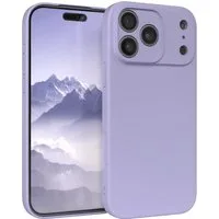 EAZY CASE Handyhülle für Apple iPhone 17 Pro Max Hülle Silikon 6,9 Zoll, Silikonhülle stoßfest Smart Slimcover Case Dünn Blau Lila