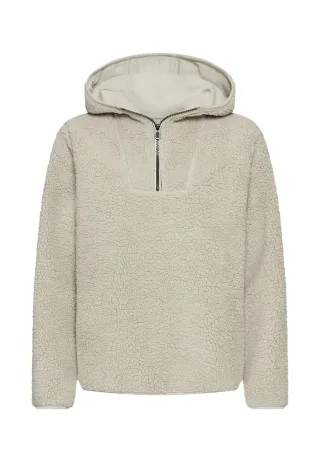 camel active - Kapuzenpullover aus Teddyfleece eukalyptus - Gr. - S