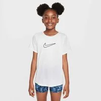 Nike Tanktop Nike One Fitted Big Kids' (Girls) Dri-FIT Short-Sleeve Top für Jugendliche, atmungsaktives Material, schnelltrocknend