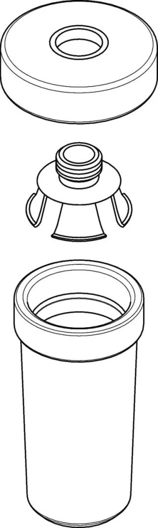 Hansgrohe Keramikbehälter Lotionsspender , 98543000 98543000