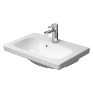 Duravit DuraStyle Möbel Waschtisch 2337630000 Compact, 63x40cm, weiss, mit Überlauf, 1 Hahnloch