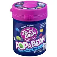 THE JELLY BEAN FACTORY Süßigkeit, The Jelly Bean Factory Gourmet Pop a Bean 36 bunte Sorten 100g