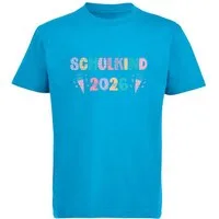 MyDesign24 T-Shirt Kinder Einschulungs T-Shirt Schulkind 2026 aqua blau kurzarm Regular Fit print Shirt i796
